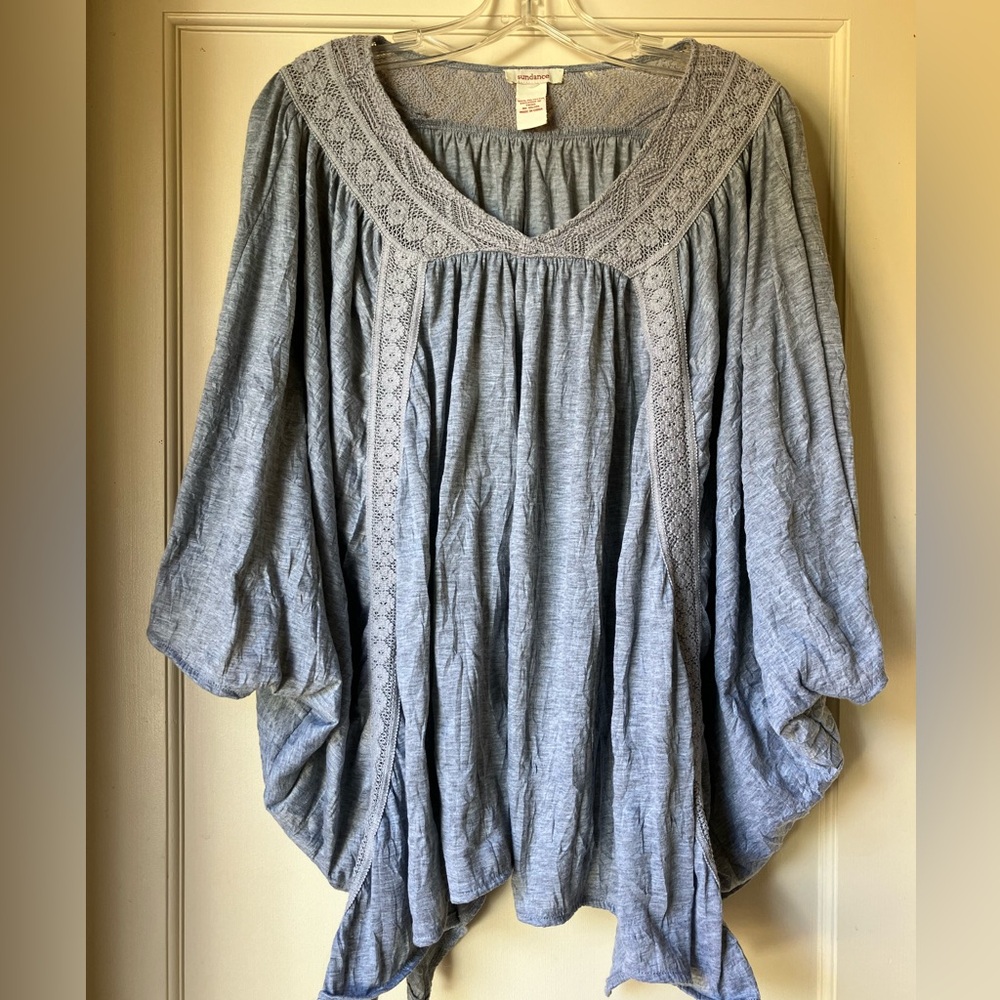 Sundance Blue Boho Top